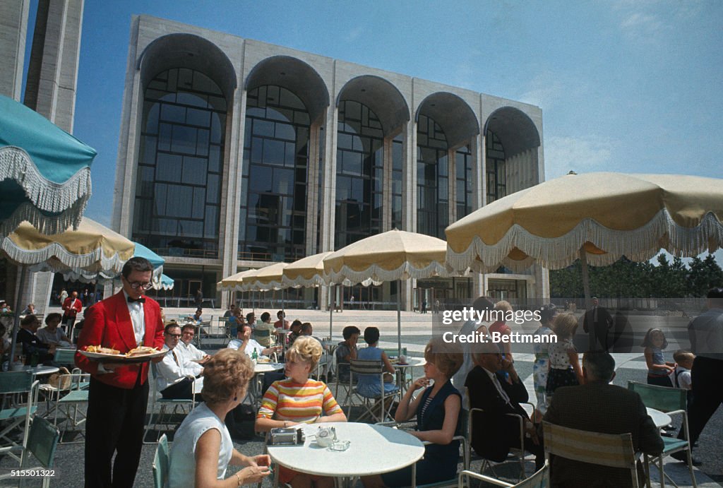 Exterior View of Patrons Near Opera House