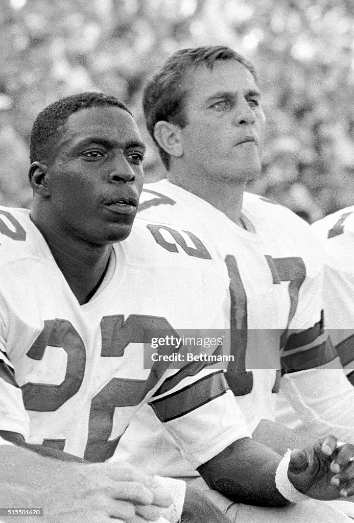 Bob Hayes and Don Meredith Watching Game