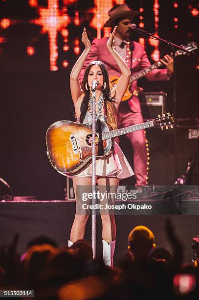 Kacey Musgraves performs on day 3 of C2C - Country 2 Country festival at The O2 Arena on March 13, 2016 in London, England.