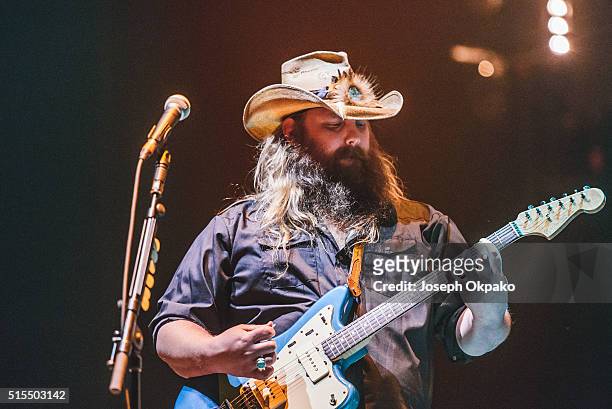 Chris Stapleton performs on day 3 of C2C - Country 2 Country festival at The O2 Arena on March 13, 2016 in London, England.