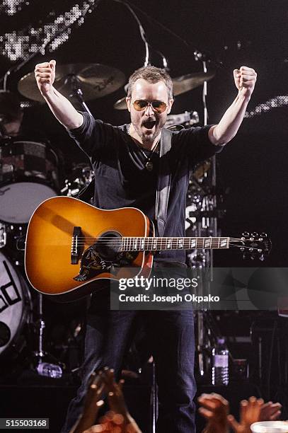 Eric Church performs on day 3 of C2C - Country 2 Country festival at The O2 Arena on March 13, 2016 in London, England.