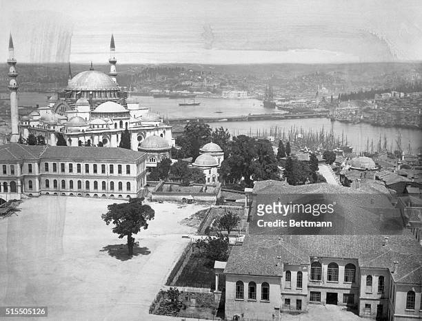 Istanbul, Turkey: Photo showing the Hagia Sophia and the harbor.