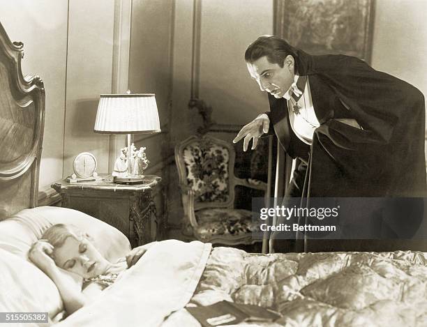 Dracula has his sights on Mena Seward , in this scene from Universal Pictures' 1931 rendition of the horror classic.