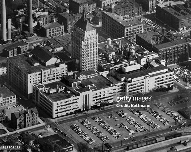 Kodak Office and Camera Works today on the site of Eastman's first three-story factory in Rochester, NY, are the center of a world-wide industry....