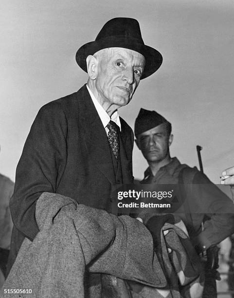 Fritz Thyssen, German industrialist, upon his release from German concentration camp by the Allies, Naples, 1945.