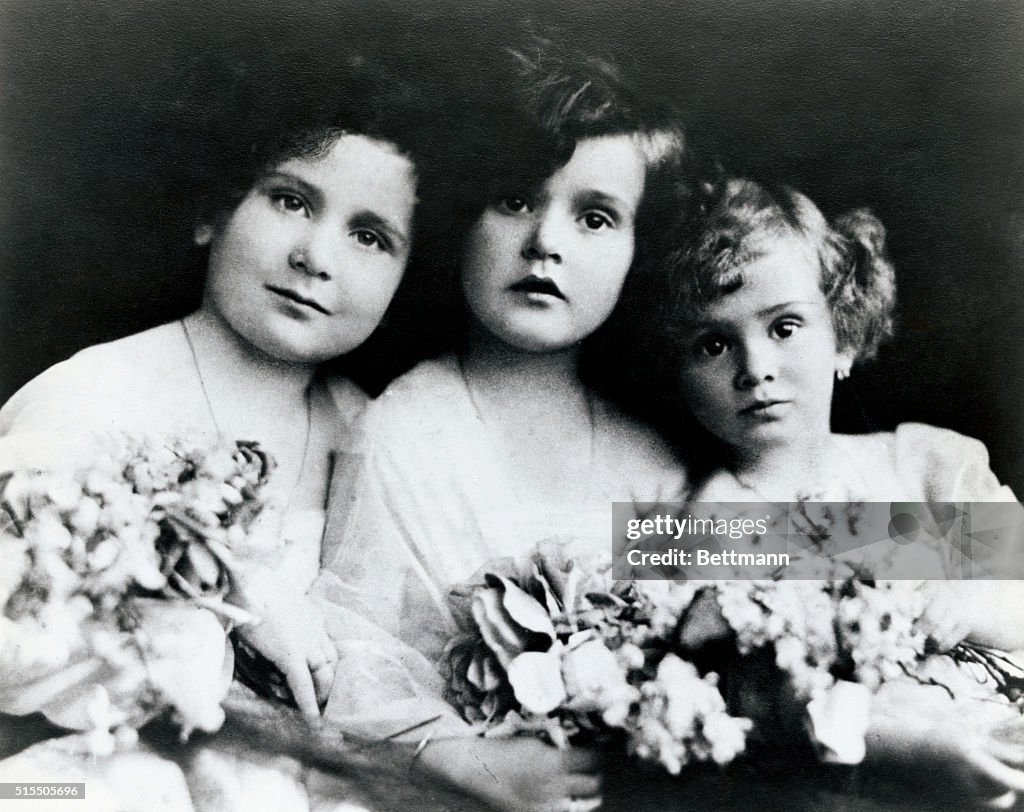 The Gabor Sisters as Children