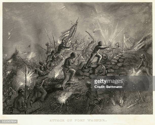 The attack on Fort Wagner, which was led by 54th Massachusetts Colored Infantry, commanded by Colonel Robert Gould Shaw, who was killed in the action.