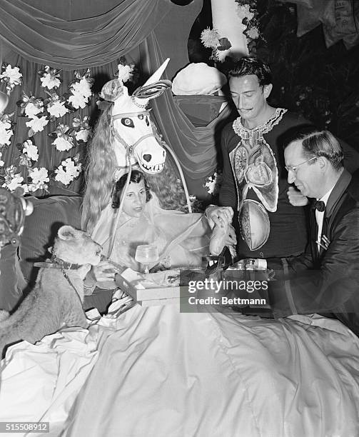 Mrs. Gala Dali, wife of the noted Spanish surrealist painter, Salvador Dali, who is thought by many to be nothing but a figment of the imagination...