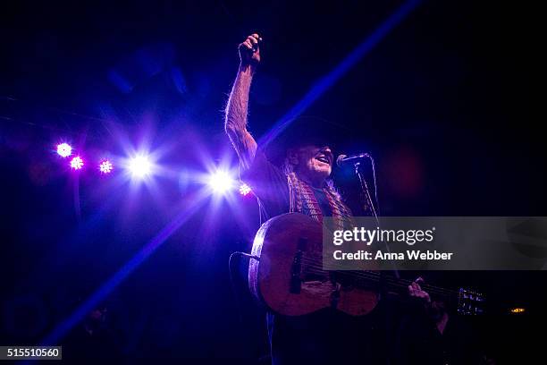 Willie Nelson performs at The Spotify House during SXSW on March 13, 2016 in Austin, Texas.