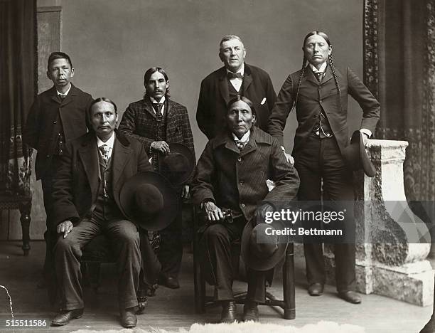 Delegation of Comanche Indians in Washington, D.C., ca.1890.