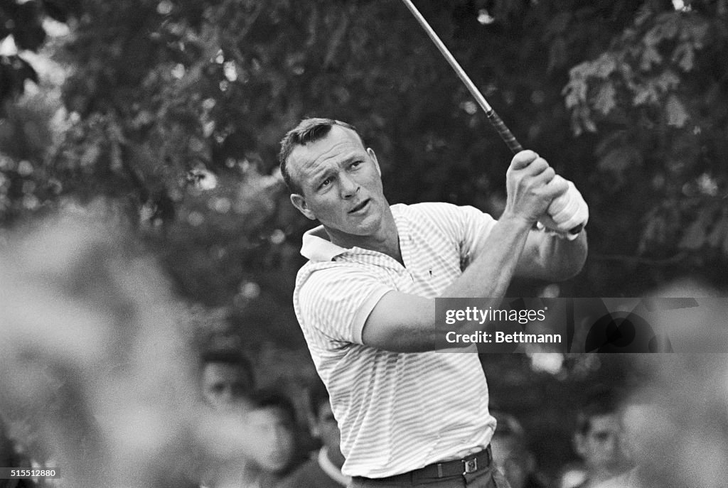 Arnold Palmer Teeing Off