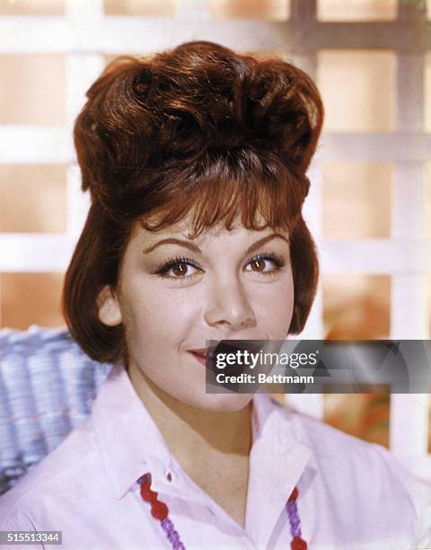 New York. Closeup of actress Annette Funicello.