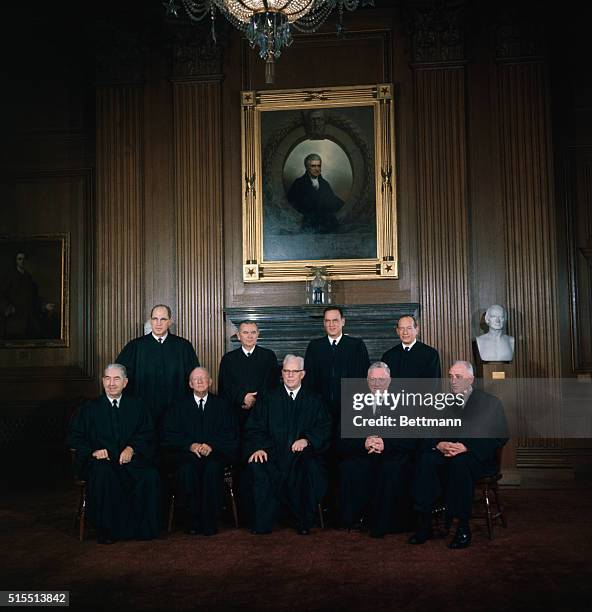 Washington, DC.The U.S. Supreme Court pose for its formal portrait today, November 22. Formal group pictures are only made following changes on the...