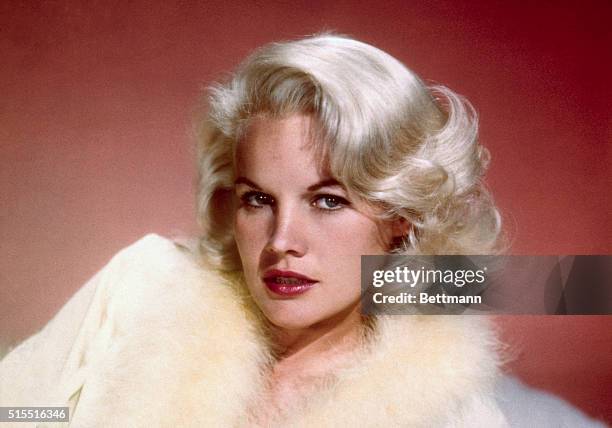 Closeup of actress Carroll Baker.