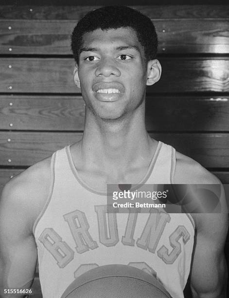 Freshman center for the UCLA Bruins, Lew Alcindor, prior to changing his name to Kareem Abdul-Jabbar.