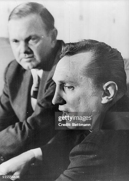 The new American Football League Commissioner, Al Davis answers questions about his plans for the AFL at a press conference April 8, 1966. AFL...