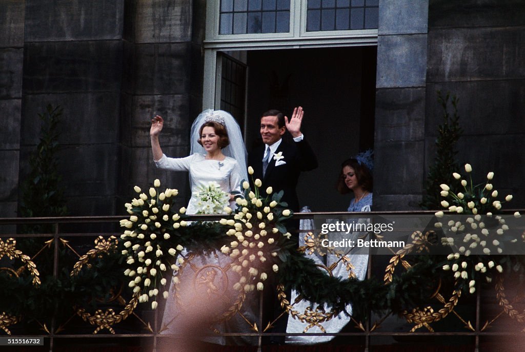 Portrait of Crown Princess Beatrix and Claus Von Amsberg