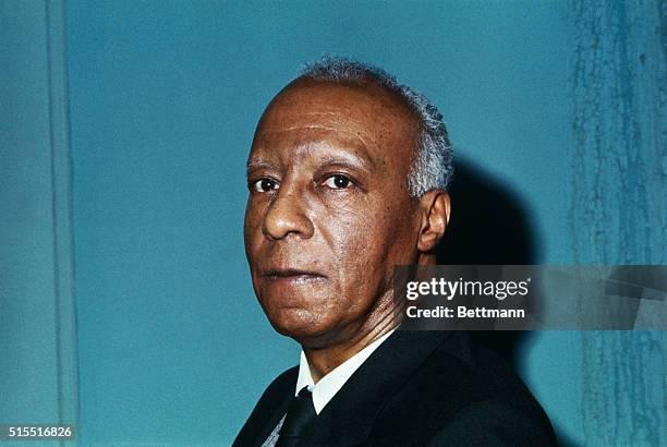 Close up of A. Philip Randolph, Negro Civil Rights Leader.