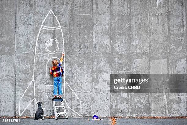 dream big - chalk drawing stock pictures, royalty-free photos & images