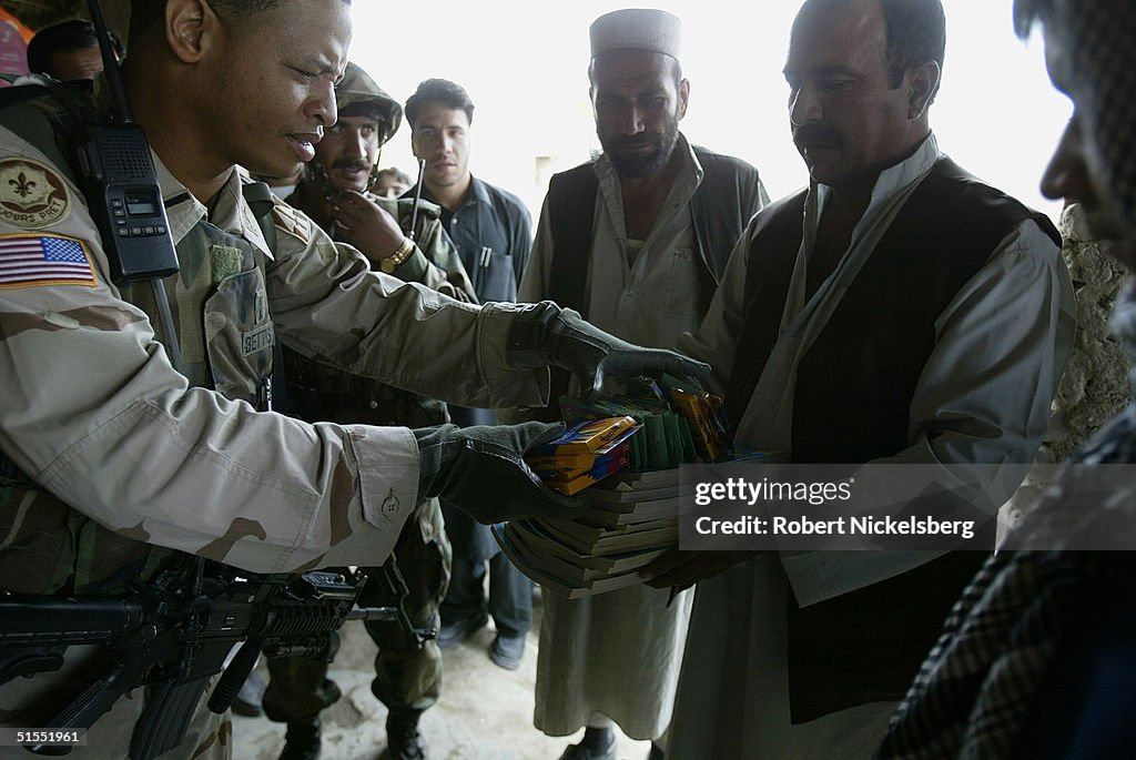 U.S. Army Instructors Go On A Patrol With The Afghan National Army In Kabul