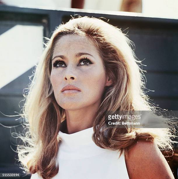 Closeup of actress Ursula Andress as she appears in the new movie 'The Tenth Victim.'