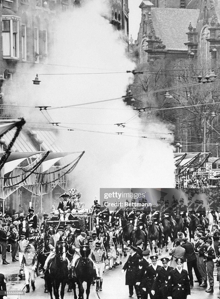 Smoke Bomb Exploding Behind Princess Beatrix's Carriage