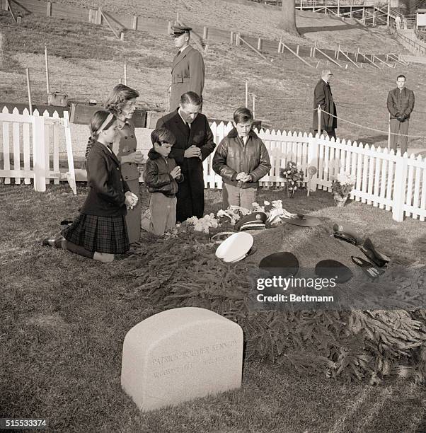 Arlington, VA- Among the early visitors to the grave of the late President John F. Kennedy at Arlington Cemetery today, the third anniversary of the...