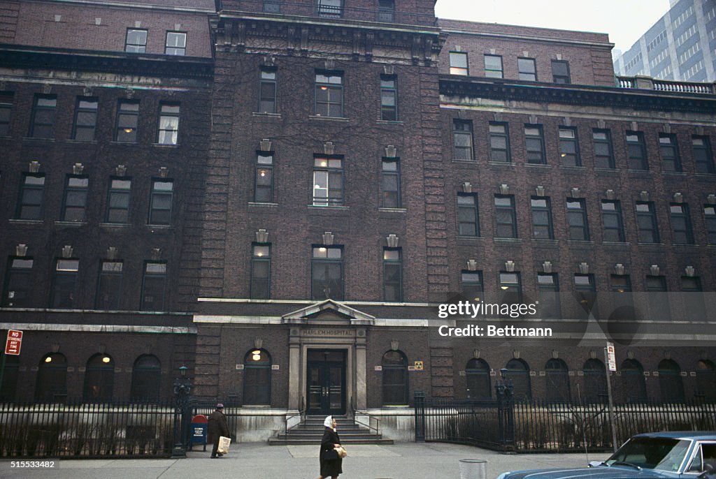 General exterior views of the old Harlem Hospital. News Photo Getty