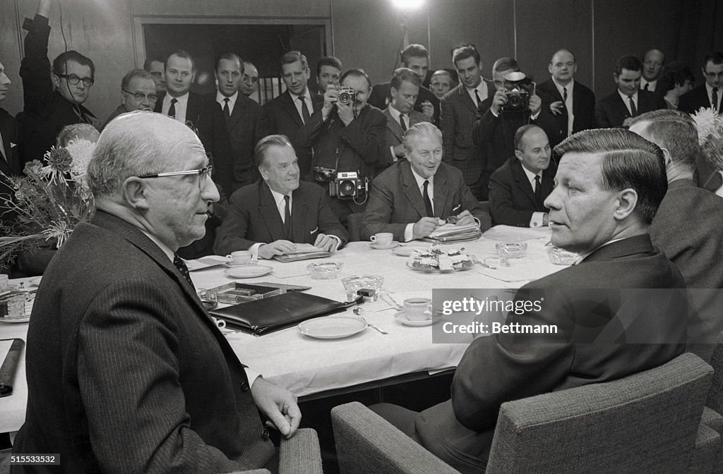 Kurt George Kiesinger and Others in Democratic Session