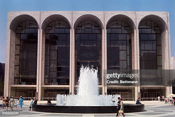 This is a recent view of the new Metropolitan Opera House at Lincoln Center where the 16th "Antony and Cleopatra" was to open the season.