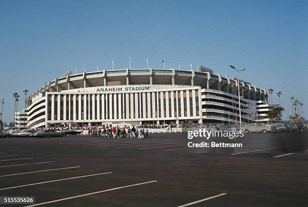 Anaheim Baseball Stadium, home of the California Angels.