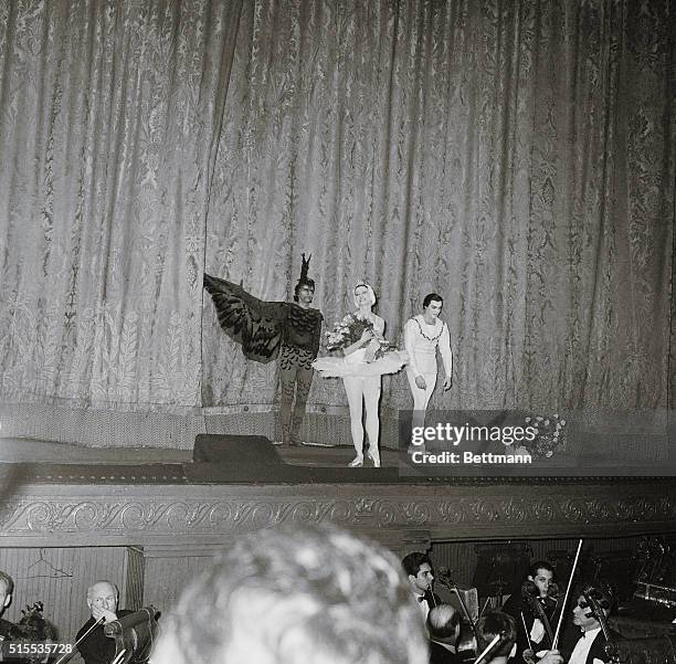 New York: The notable Bolshoi Ballet of Russia began it's third American visit in seven years Tuesday night by presenting the venerable "Swan Lake"...