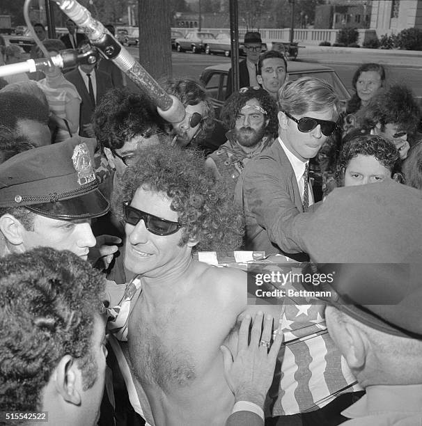 Abbie Hoffman is arrested while trying to interrupt a meeting of a subcommittee of the House Committee on Un-American Activities which is...