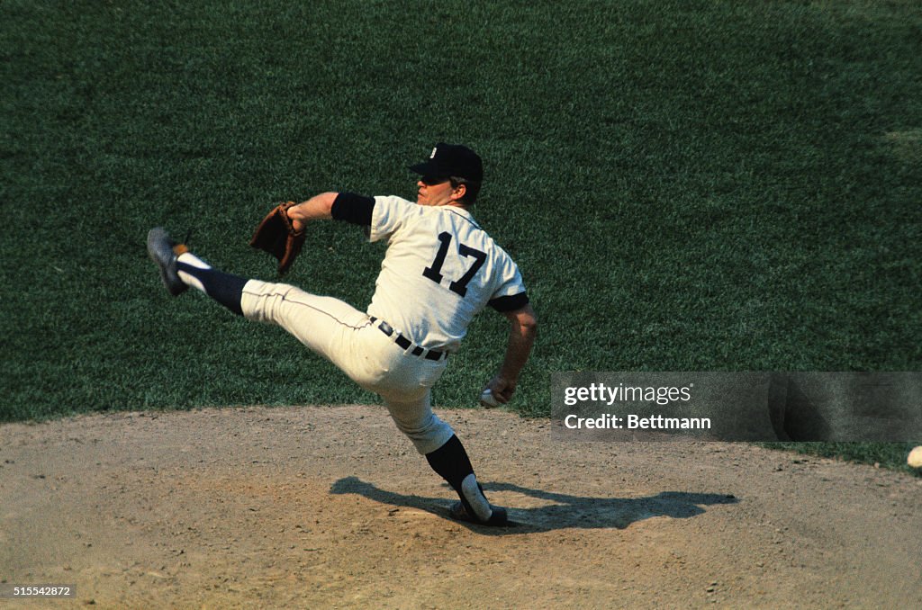 Denny McLain Throwing Pitch
