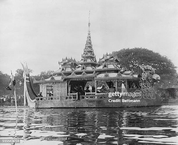 With the Prince of Wales on Tour. During the Prince of Wales' visit at Mandalay, native boat races were staged to provide a royal welcome for his...