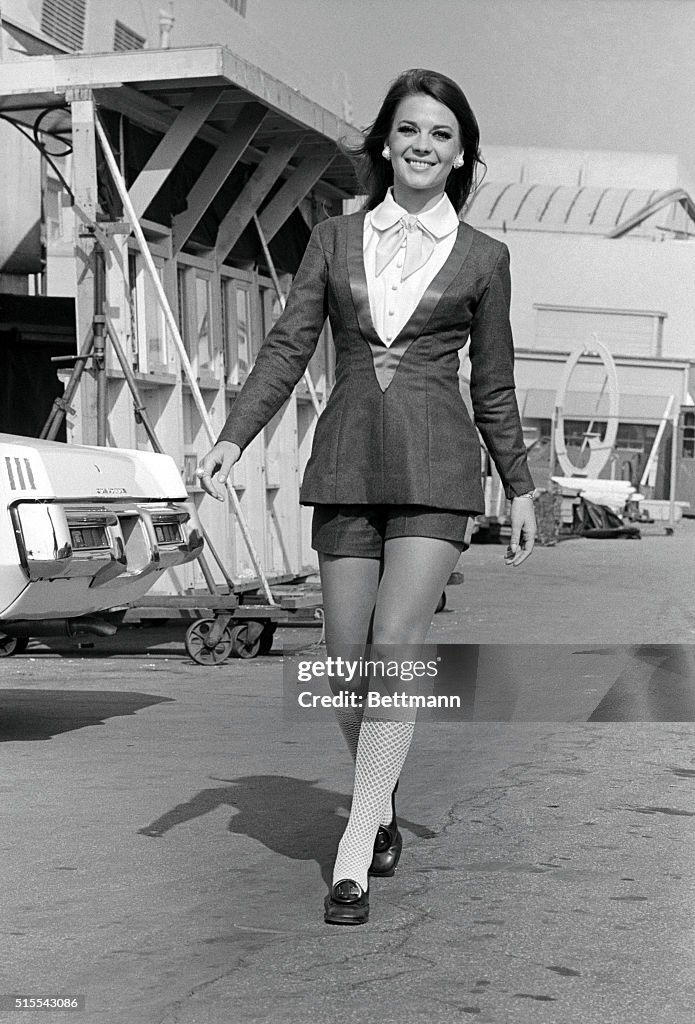 Natalie Wood Walking Toward Dressing Room in Costume