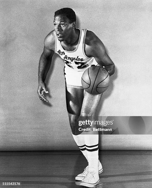 Publicity photo of Los Angeles Lakers' Elgin Baylor.