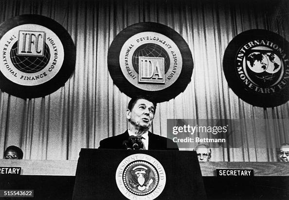 Ronald Reagan Speaking at Meeting Ronald Reagan Speaking at Meeting