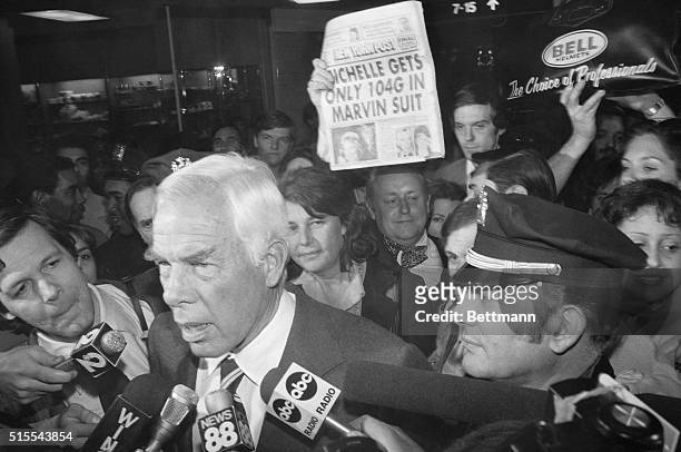 Big Entrance. New York: Actor Lee Marvin is the center of a lot of attention as he arrives at New York's Kennedy Airport. Earlier in the day, in...