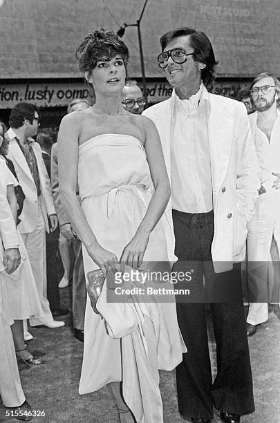 New York, NY- Actress Ali MacGraw is escorted by former hubby Robert Evans as they attend the premiere of her new film, "Players". Evans produced the...