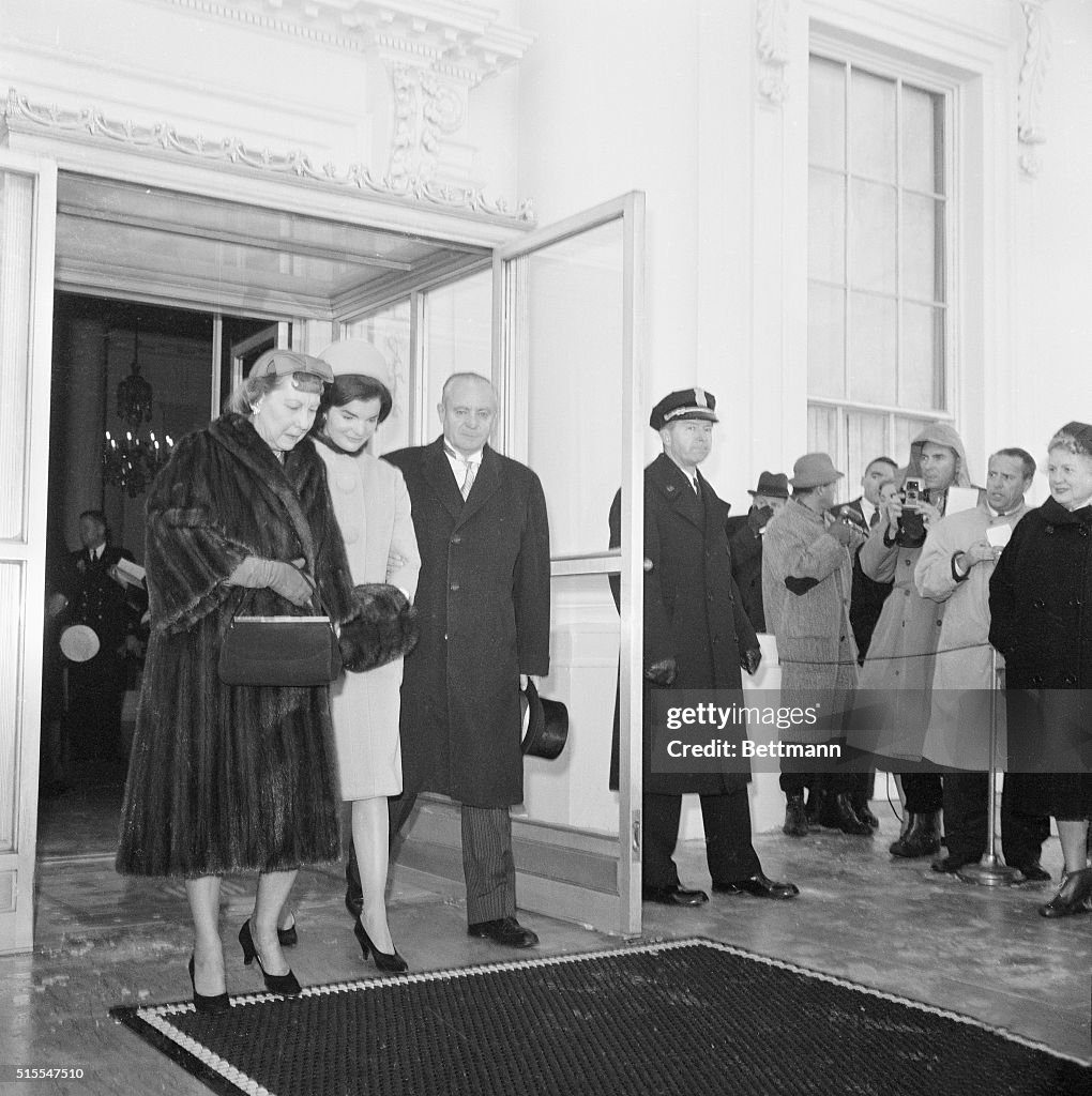 Mamie Eisenhower with Jackie Kennedy and Styles Bridges