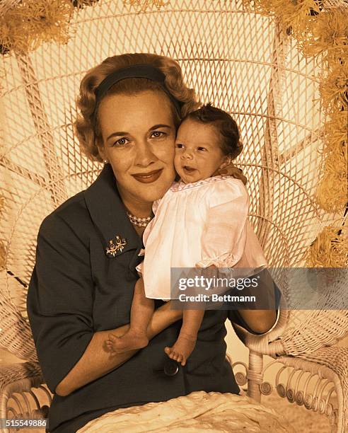 Clark Gable's Son! John Clark Gable, the two weeks old son of Clark Gable and Katherine Williams Gable, makes his photographic debut and poses like a...