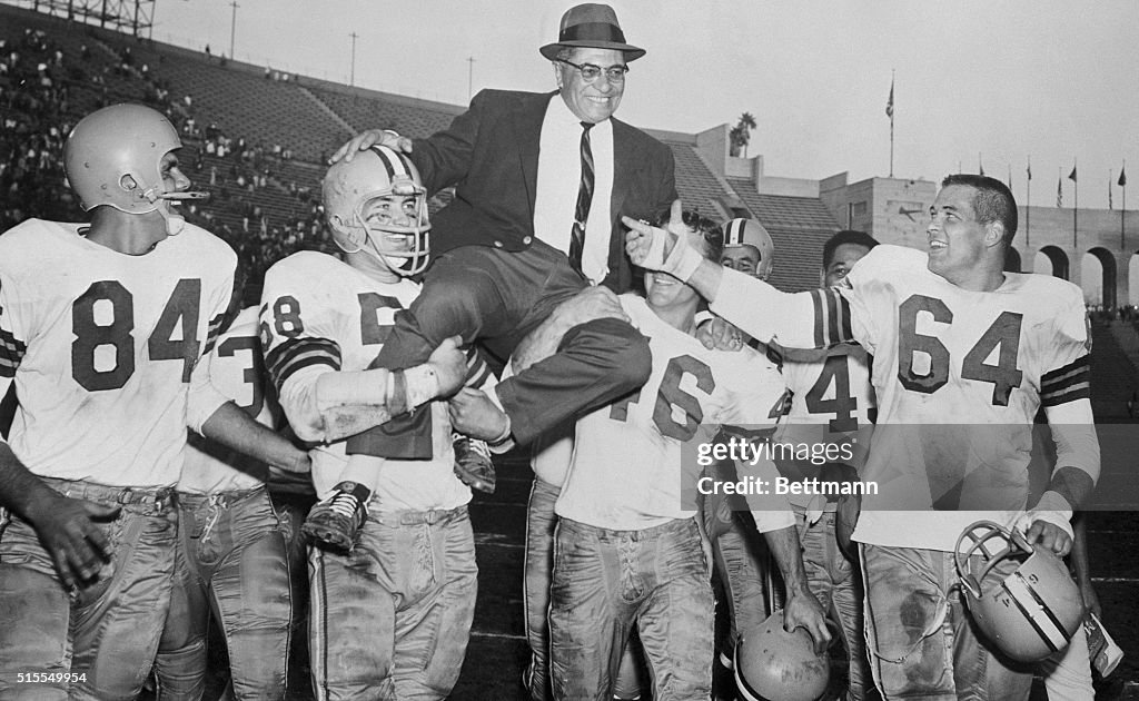 Vince Lombardi Receiving Victory Ride