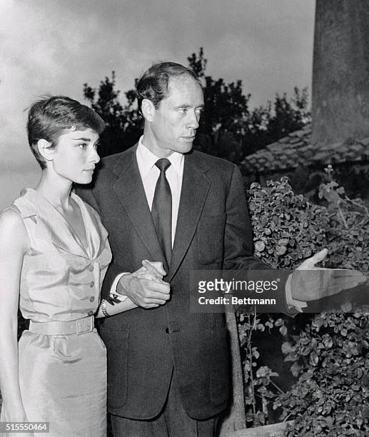 Audrey Hepburn and Mel Ferrer arrived in Rome from Switzerland after their "surprise" hide and seek wedding. Mr. And Mrs. Ferrer were in Rome for...