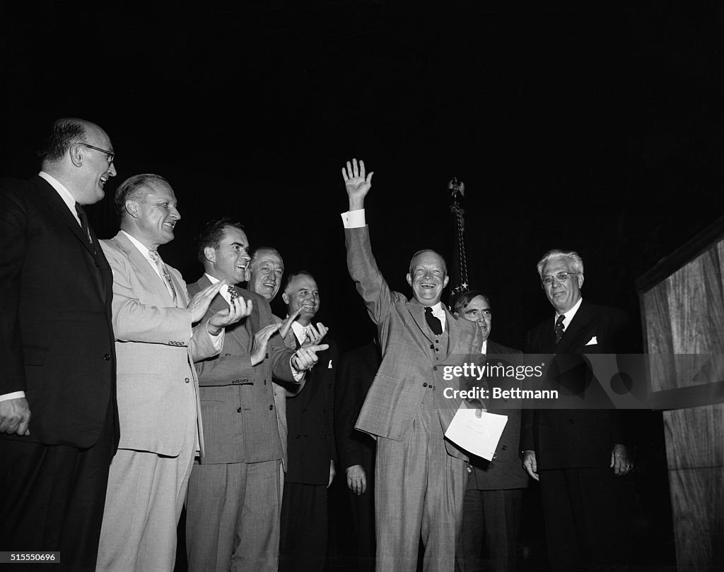 President Eisenhower Waving