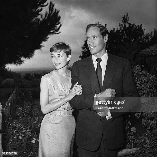 Audrey Hepburn and Mel Ferrer During Honeymoon