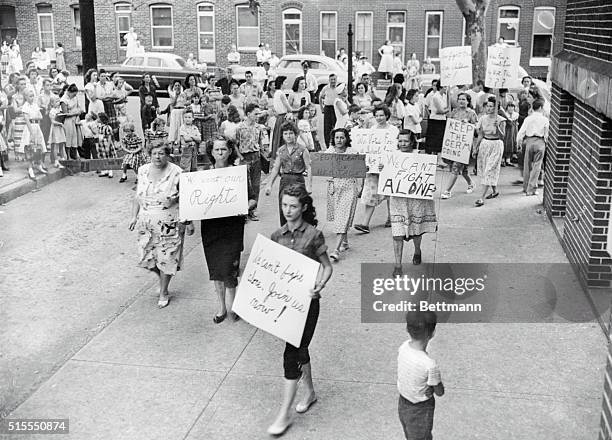 Pro-Segregation Rally in Baltimore 1954