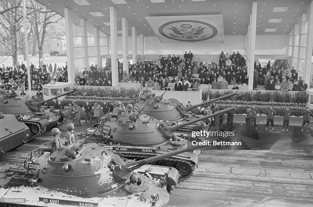 US Army Tanks in Inaugural Parade