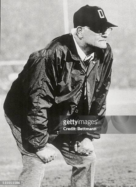 Jacksonville, Fla.: Ohio State football coach Woody Hayes has been fired. Hayes shown in a December 29 photo watching his team miss a tieing 2-point...