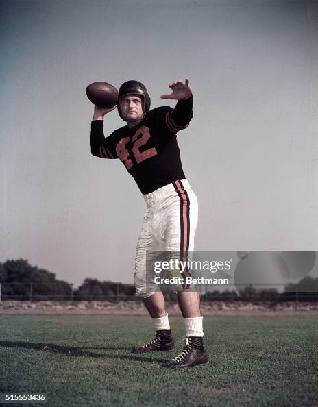Sid Luckman in Passing Stance Sid Luckman in Passing Stance